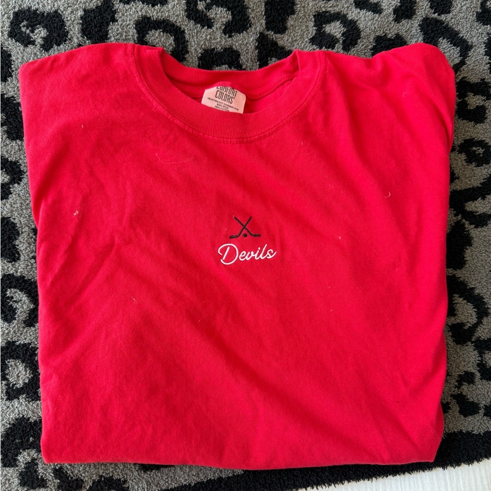 NJ Devils Customized Tshirt